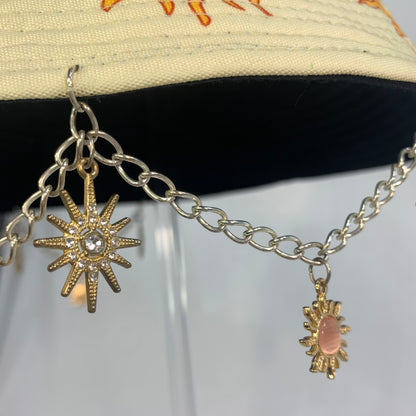 Sun Daze! Sun Charm and Chain Bucket Hat