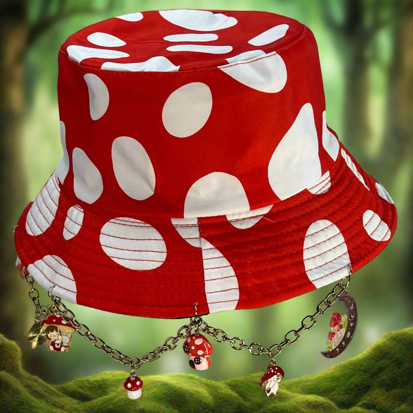 Mayor of Mushietown! Fairytale Cottage Chain and Charm Bucket Hat