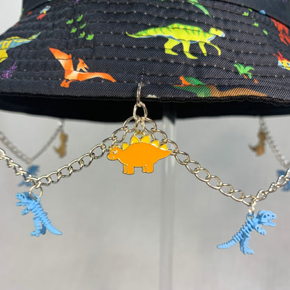 Saur Through The Past! Dinosaur Chain and Charm Bucket Hat