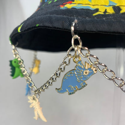 Saur Through The Past! Dinosaur Chain and Charm Bucket Hat