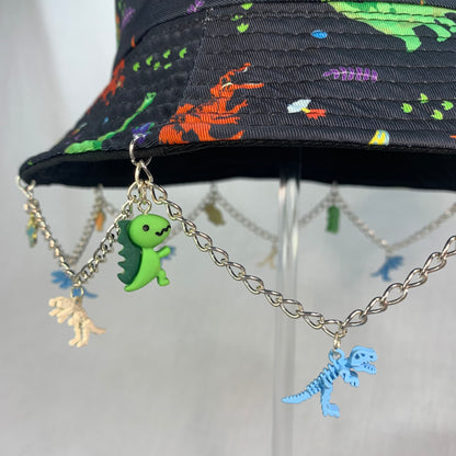 Saur Through The Past! Dinosaur Chain and Charm Bucket Hat