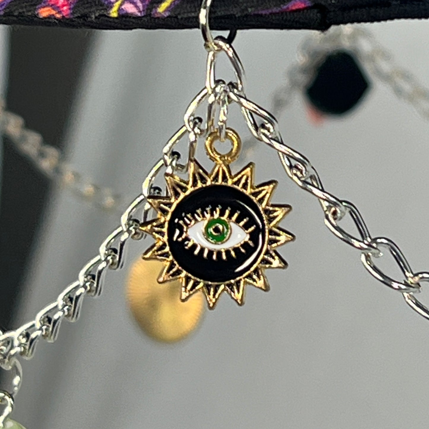 Look Before You Trip! Third Eye Mushroom Charm and Chain Bucket Hat