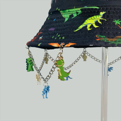 Saur Through The Past! Dinosaur Chain and Charm Bucket Hat