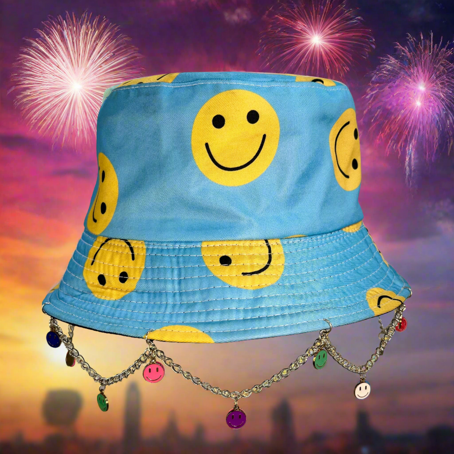 Happy Hippie! Chain and Charm Bucket Hat