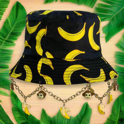 GO BANANAS! Monkey and Bananas Chained and Charmed Bucket Hat