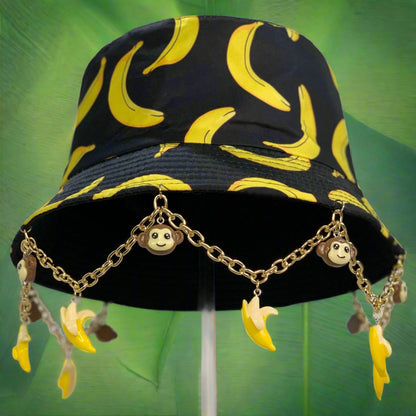 GO BANANAS! Monkey and Bananas Chained and Charmed Bucket Hat