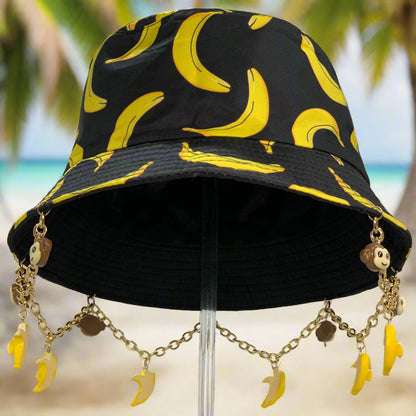 GO BANANAS! Monkey and Bananas Chained and Charmed Bucket Hat