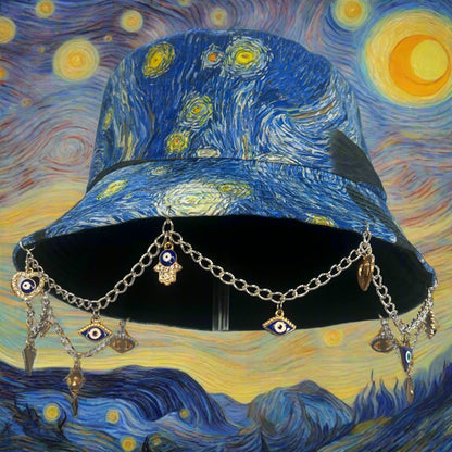 Eye On Van Gogh! Chained and Charmed Bucket Hat