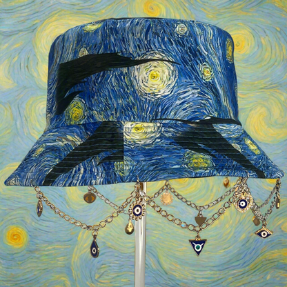 Eye On Van Gogh! Chained and Charmed Bucket Hat