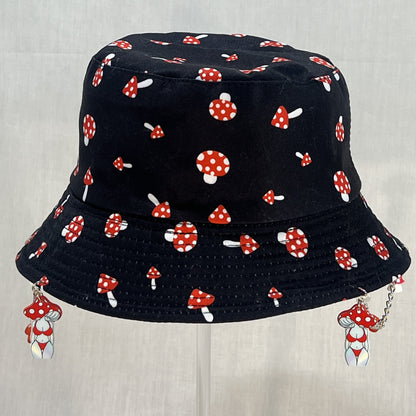 Mush-terious Maiden! Chain and Charm Bucket Hat