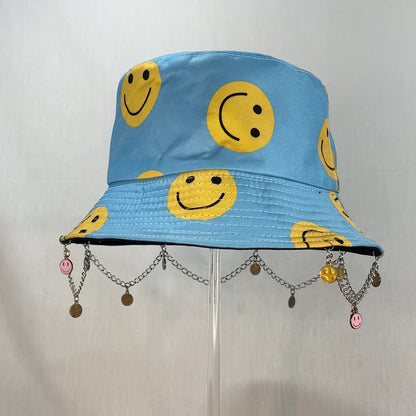 Happy Hippie! Chain and Charm Bucket Hat