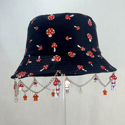 Mush-terious Maiden! Chain and Charm Bucket Hat