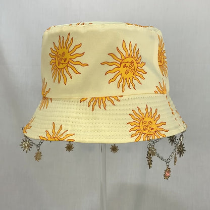 Sun Daze! Sun Charm and Chain Bucket Hat